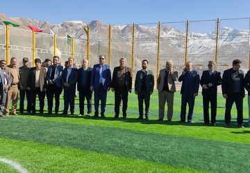 آئین بهره برداری چمن مصنوعی و چند پروژه بصورت متمرکز در شهر بار