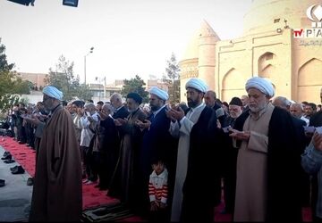 اقامه نماز باران در شهرستان دامغان 