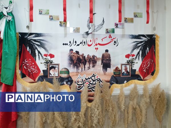 مراسم تشییع پیکر شهید گمنام در مدرسه علامه طباطبایی منطقه پردیس