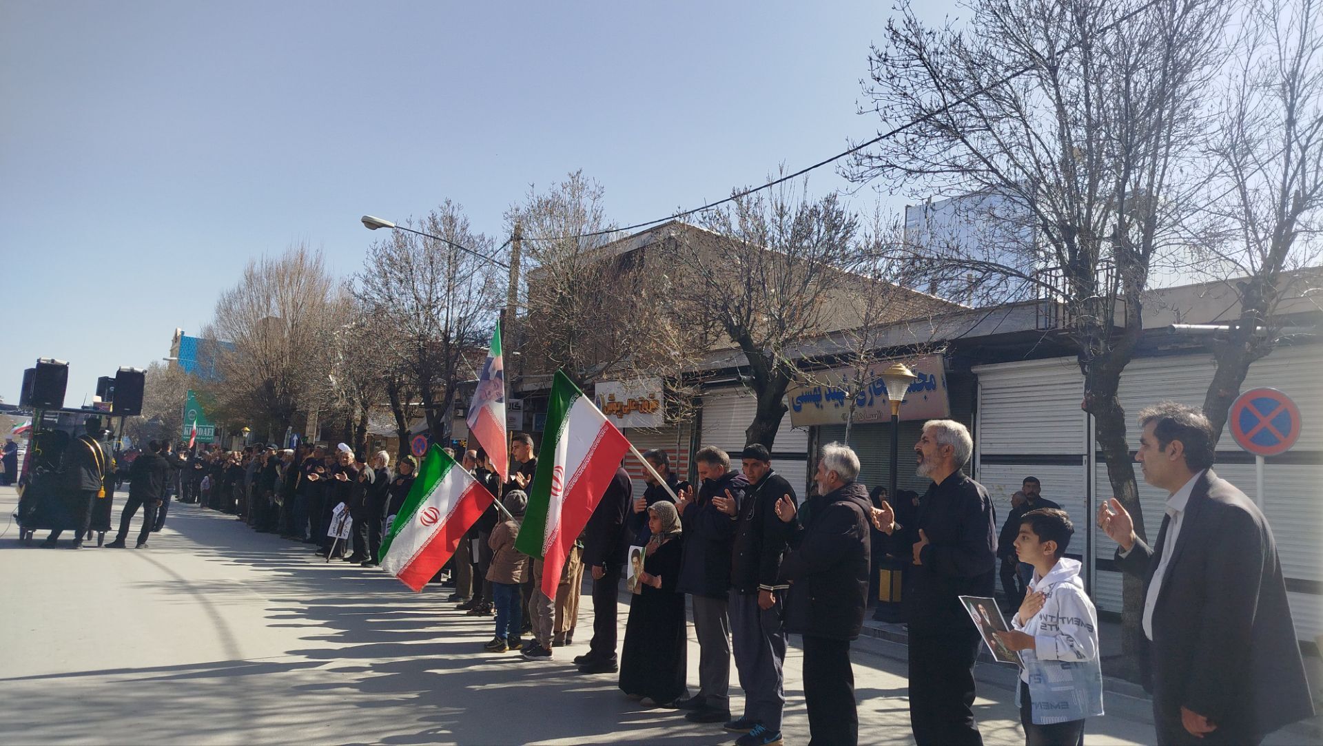 هم‌نوایی مردم نورآباد در سوگ ششمین اختر تابناک امامت