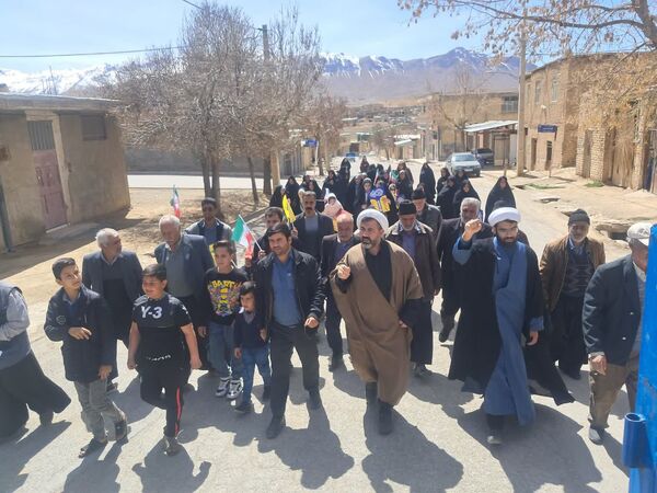 راهپیمایی روز قدس در روستای حیدری