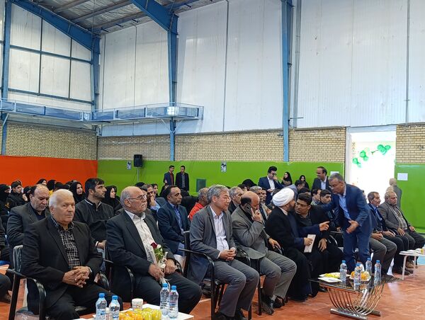افتتاح سالن ورزشی زنده یاد حاج محمدرضا خان طاهریان در خلیل آباد 