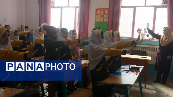 ماها منظر‌ه‌ای زیبا از هنرمندی دانش‌آموزان مدرسه ساره