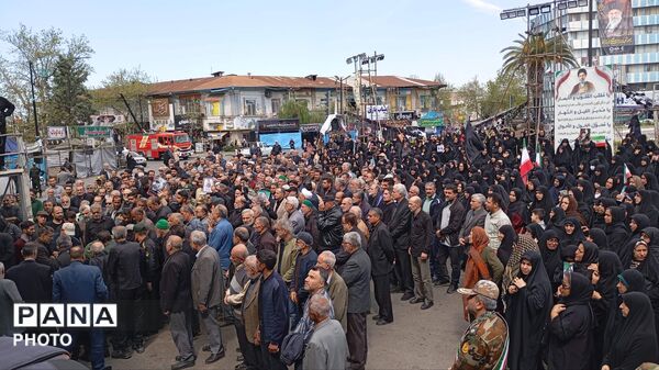 تشیع پیکر شهید محمد عباسی در گرگان