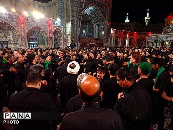 عزاداری سومین شب محرم در حریم سلطان آهو علی بن موسی الرضا(ع)