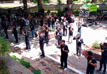 مراسم تاسوعای حسینی در پارک باباامان بجنورد