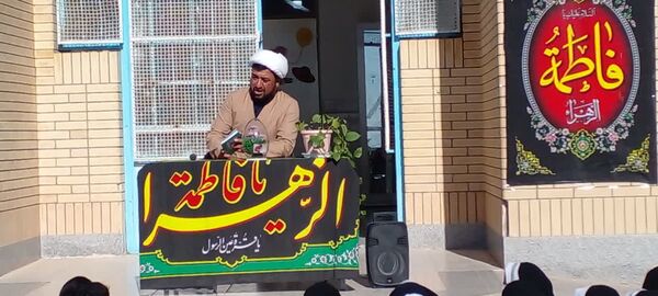 مراسم سوگواری شهادت حضرت فاطمه  زهرا  (س) در مدرسه صغری عبداللهیان خلیل آباد