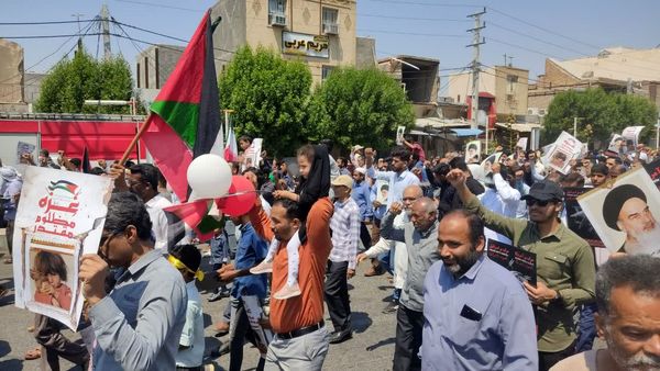 خروش آحاد مردم شهرستان میناب در حمایت از مظلوم فلسطین