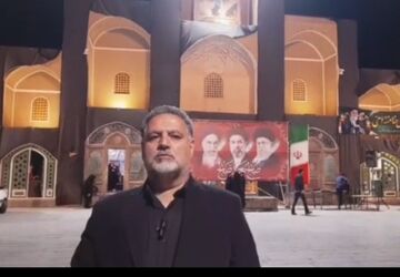 تجمع دانش آموزان و فرهنگیان جهت بیعت با امام خامنه‌ای در تفت