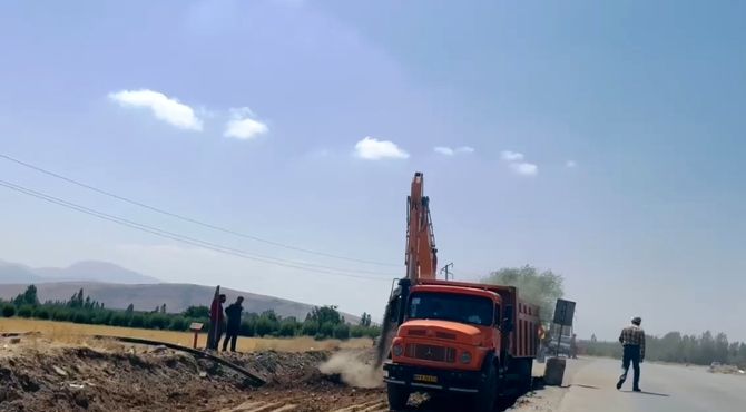 گزارش پانا از عملیات راهسازی در منطقه سیلوانا