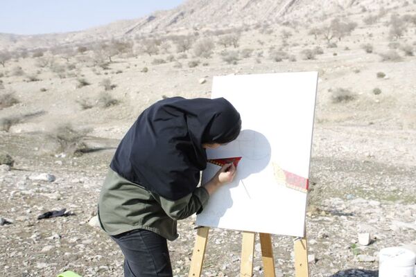 کارگاه آموزشی طراحی و نقاشی هنرستان فاطمه زهرا (س) در شهرستان گچساران