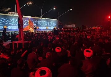 مراسم عزاداری شب سوم محرم در سنندج