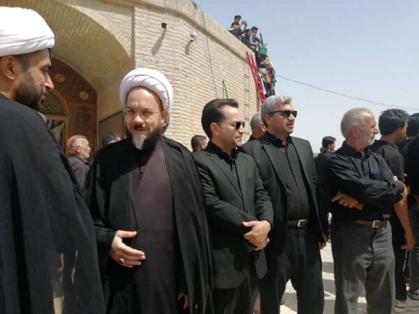 امامزاده سین حسن روستای میرآباد، میزبان مسئولان شهرستان خلیل‌آباد