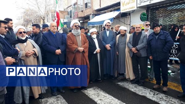 حماسه حضور مردم کاشمر در ۲۲ بهمن از قاب پانا