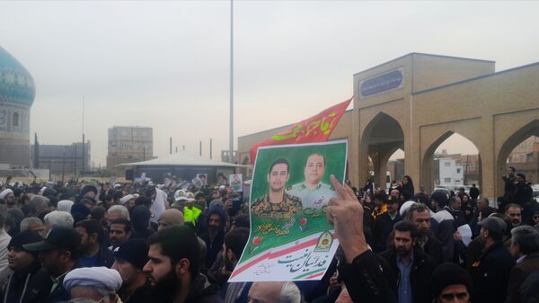 تشییع پیکر دو شهید مدافع وطن در قم 