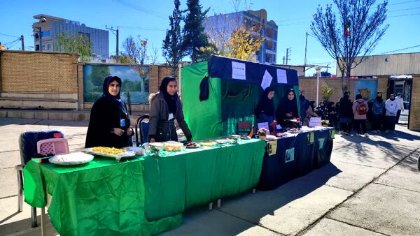 برپایی موکب به‌مناسبت شهادت حضرت زهرا(س) در مدرسه ۹ دی یاسوج