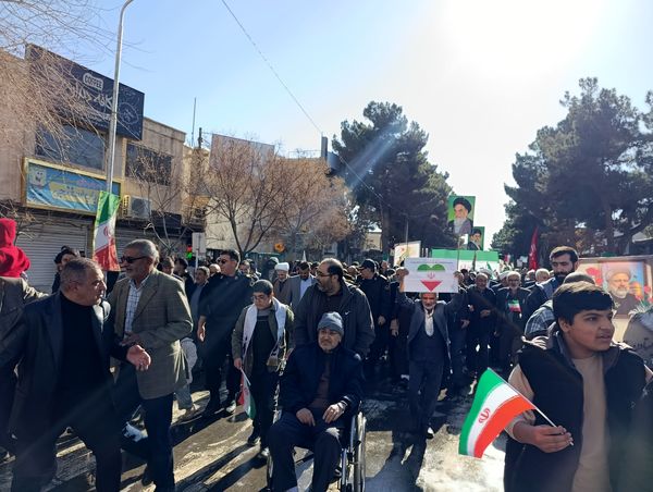 راهپیمایی در محکومیت تروریست های مسلح در تربت حیدریه