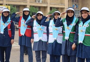 مانور سراسری زلزله و ایمنی در دبیرستان فدک اهواز