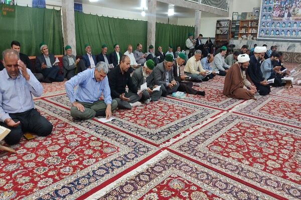 مراسم روز عرفه در مسجد جامع شهر بار 