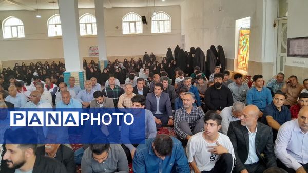 مراسم گرامیداشت شهدای بمباران هوایی شهرستان ایوانغرب