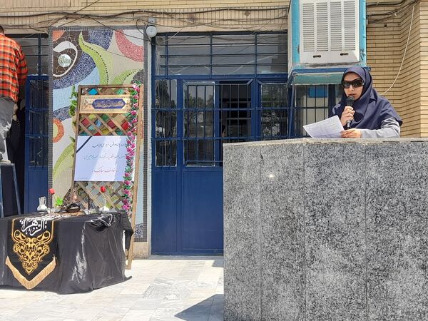 مراسم شهادت سیدالشهدای خدمت در هنرستان فنی‌وحرفه‌ای بدیع مشهد 