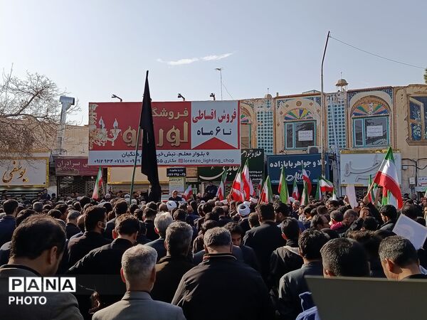 مراسم عزاداری سید علی خامنه‌ای (قدس سره )رهبر جمهوری اسلامی ایران در شهرستان کاشمر 