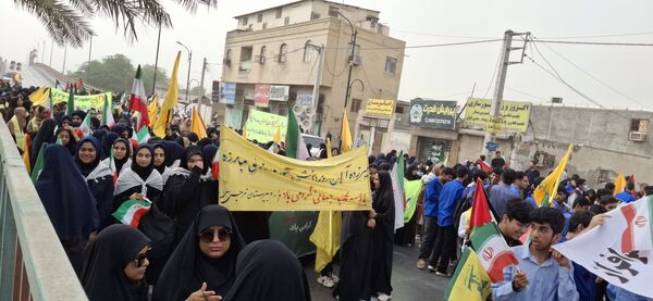 برگزاری راهپیمایی سیزدهم آبان ماه در بندرعباس