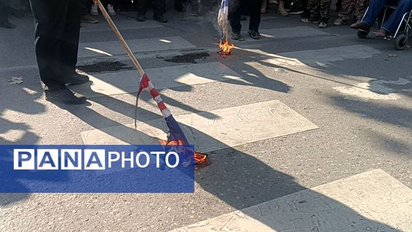 راهپیمایی مردم نیشابور و اعلام حمایت خود از مردم مظلوم عزه و لبنان 