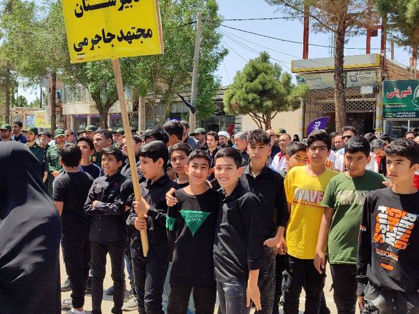 اجتماع پرشور مردم شهید پرور شهرستان جاجرم در مراسم شهادت خادم الرضا و یاران شهیدش 