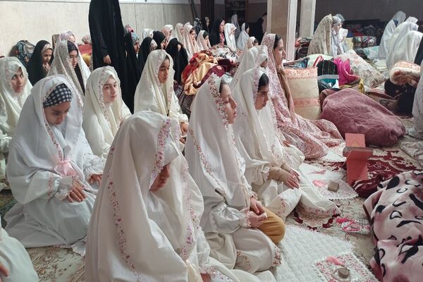 اولین روز  اعتکاف دختران شهرستان جاجرم 
