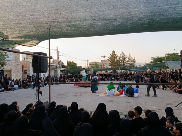 تعزیه خوانی روز عاشورا در دهستان رزق‌آباد