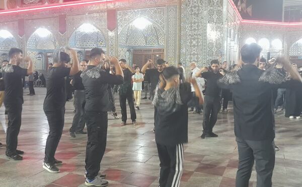 حرم حضرت معصومه(س) در شب شهادت برادر