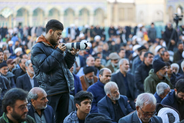 اقامه نماز طلب باران در مسجد مقدس جمکران