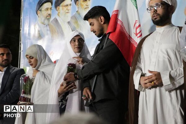 مراسم تجلیل از 2 زوج جوان در شبهای عهد و پیمان