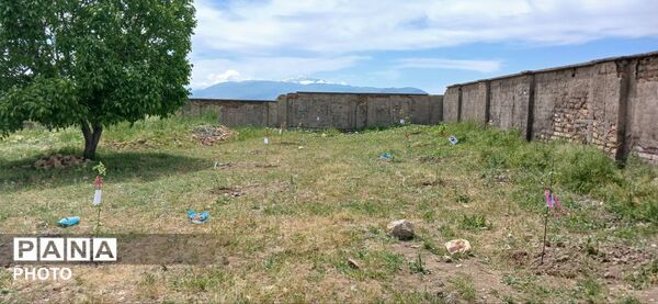کاشت نهال ایثار در دبستان روستای الک؛ گرامیداشت یاد شهدای رمضان در هفته سلامت