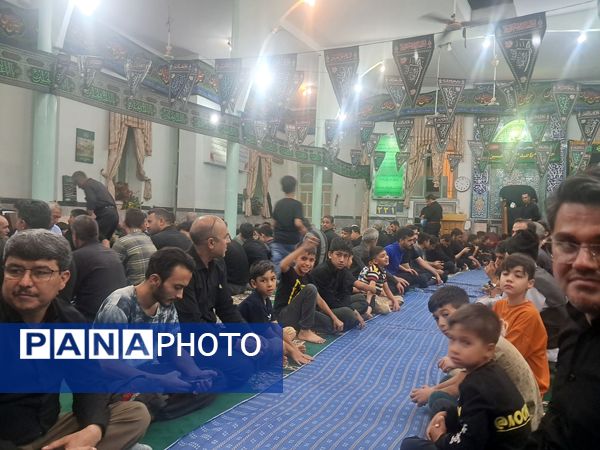 عزاداری شب‌های محرم در مسجد صاحب الزمان آشخانه 