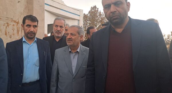 مراسم استقبال از وزیر آموزش و پرورش در گلزار شهدای نیشابور 