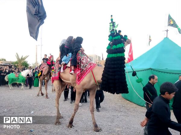 قافله نمادین کربلا در روستای علی آباد پیشکوه تفت