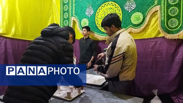 حضور نوجوانان و جوانان در فعالیت موکب امیر المومنین نیشابور 