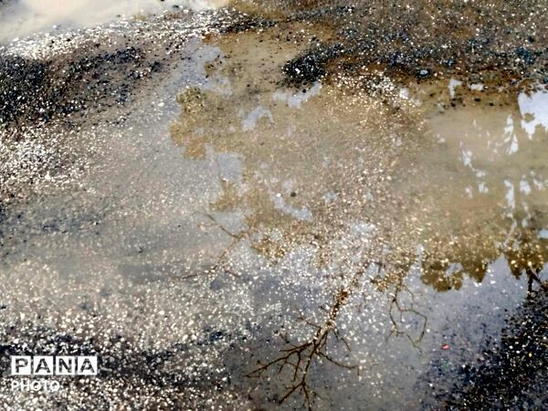بارش رحمت الهی همراه با تگرگ در شهرستان نیشابور 