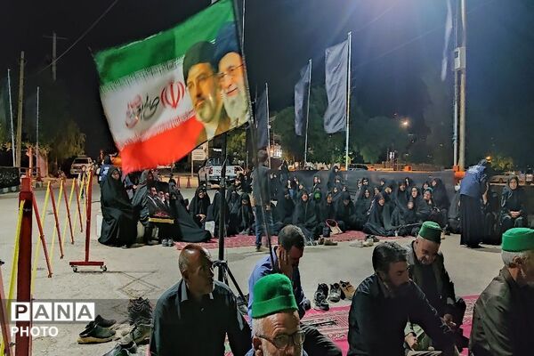مراسم عزاداری ششمین شب از ماه محرم الحرام در حسینیه شهدای شهر بار