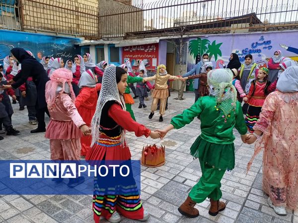 برگزاری جشن چهارشنبه سوری ایمن  در دبستان سارا شهرستان ملارد 
