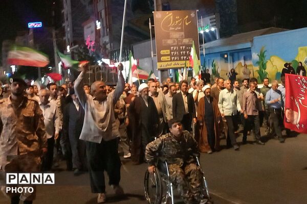 شور و حماسه مردمان قرچک در صد و دومین  شب از تجمعات مردمی