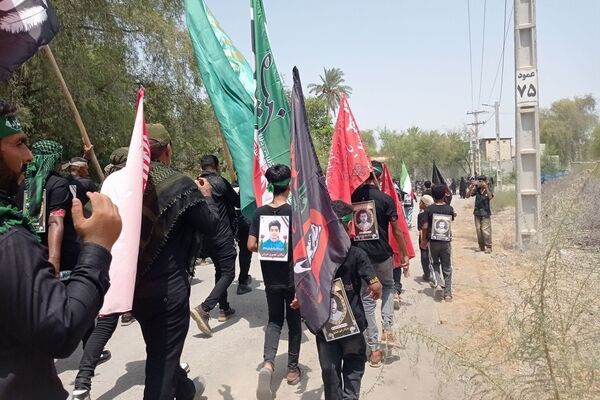 شکوه ارادت نسل نو در همایش پیاده‌روی «جاماندگان اربعین» روستای کنارترش