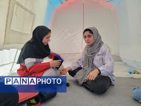 برپایی موکب سازمان دانش‌آموزی شهرستان فاروج