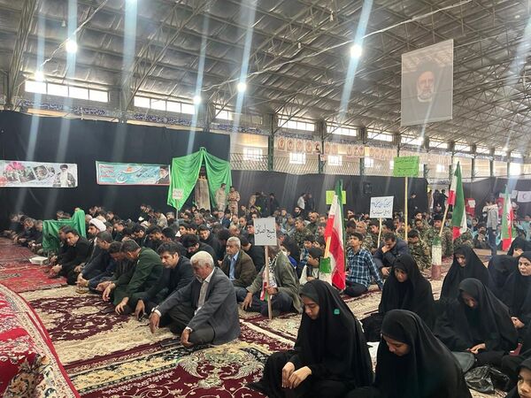 حضور پرشور دانش‌آموزان مدارس خاتم در رزمایش اقتدار بسیجیان