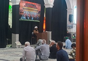 مراسم شب اربعین در مسجد الهادی نیشابور