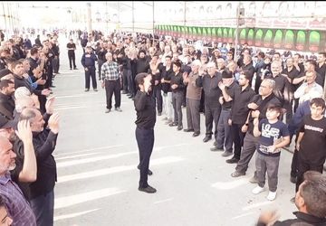 تاسوعای حسینی در گلزار شهدای شهر فردانبه 