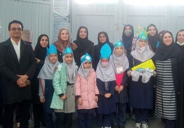 آیین افتتاح پرسش مهر ریاست جمهوری در دبستان تربیت ناحیه یک مشهد