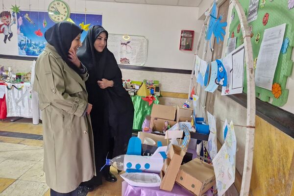 کارگاه تولید محتوا و برپایی نمایشگاه پژوهش در دبستان بانو ابوالوفا ناحیه دو شهرری 